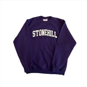 Stonehill college purple sweatshirt